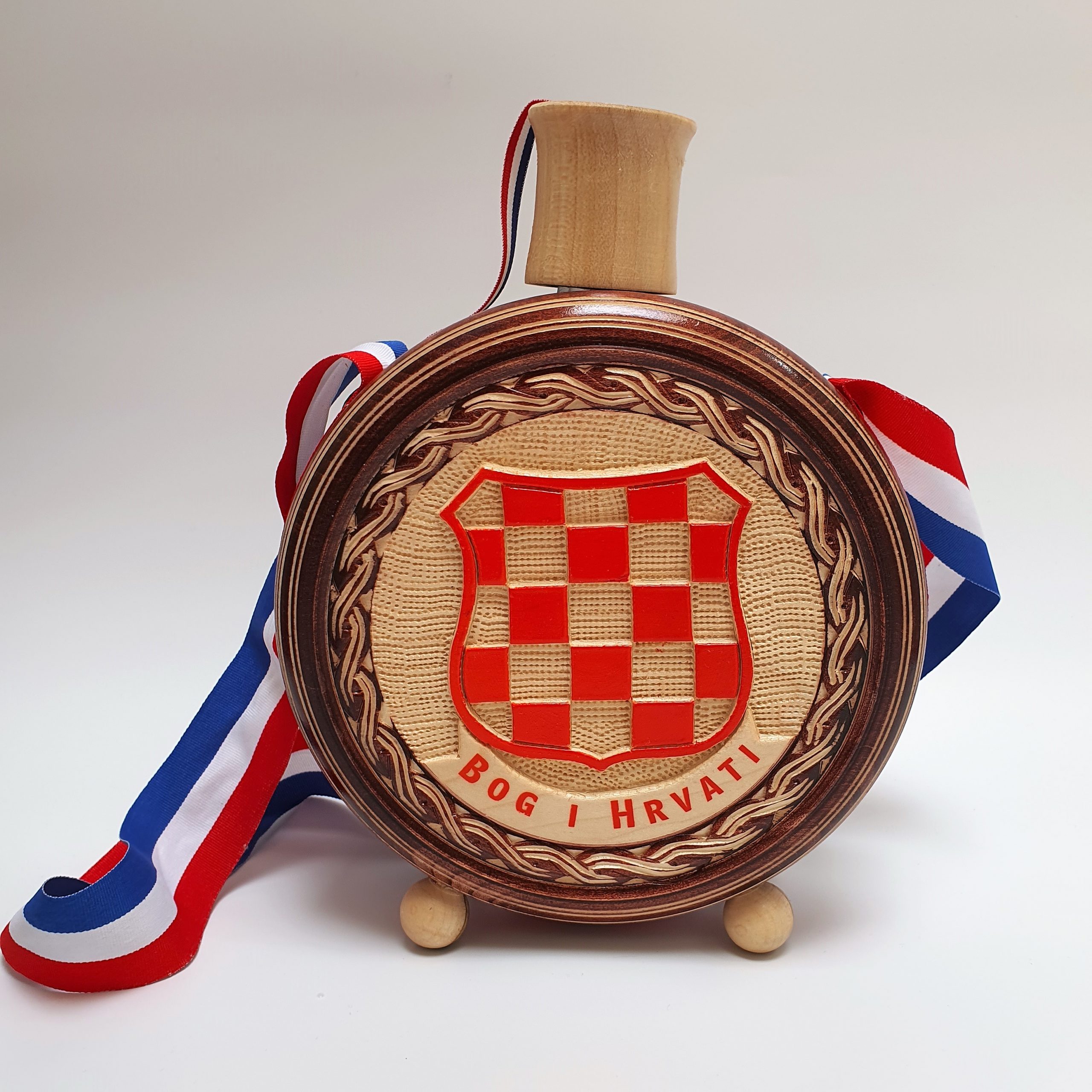 Wooden Bottle ‘Čutura' Bog i Hrvati